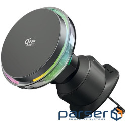 Автодержатель с Беспроводной Зарядкой Proove Light Crystal Qi2.2 25W gray (WHLC25002003)