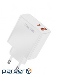 Charger Luxe Cube 2USB 36W QC3.0+PD White (4120201336367)