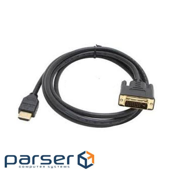 Кабель мультимедійний HDMI to DVI 24+1pin M, 3.0m Patron (CAB-PN-DVI-HDMI-30)