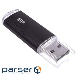 Флеш пам"ять USB 2.0 64GB SILICON POWER U02 Black (SP064GBUF2U02V1K)