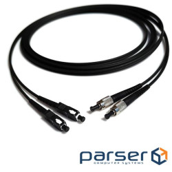 Patchcord SC/UPC-FC/UPC MM (OM3) 0.5m Duplex black (UPC-0.5SCFC(MM)D(ON)BK)