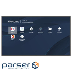 65" UHD РК дисплей, 500 nits, 1500:1, Android 14, 24/7, 4GB DDR4/32GB, HDMI in x3, USB- (CDE6514-2C)