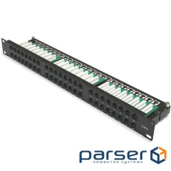 Патч-панель 19 48xRJ-45 UTP, кат . 6, 1U, Kingda (KD-PP37-UTP-C6-48P-1U)