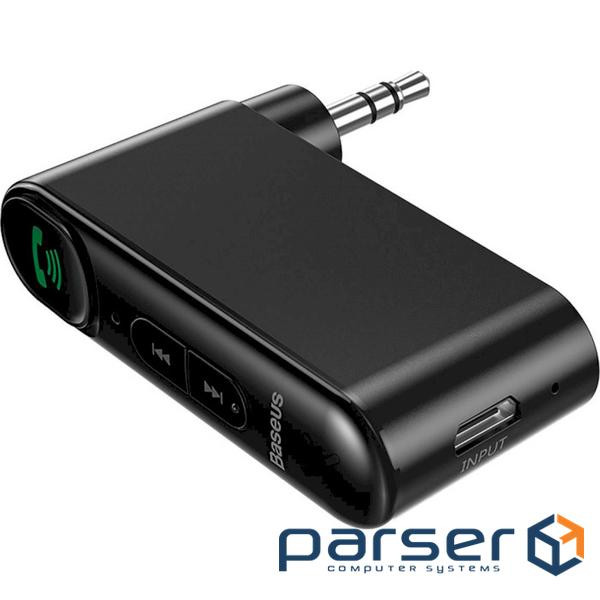 Bluetooth audio adapter BASEUS Qiyin Bluetooth Audio Black (WXQY-01) (Qiyin AUX Car Black)