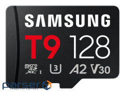 Карта пам"яті SAMSUNG MICRO SDXC T9 128GB, U3, V30, A2 до 200 Мб/с (MB-MH128T/WW)
