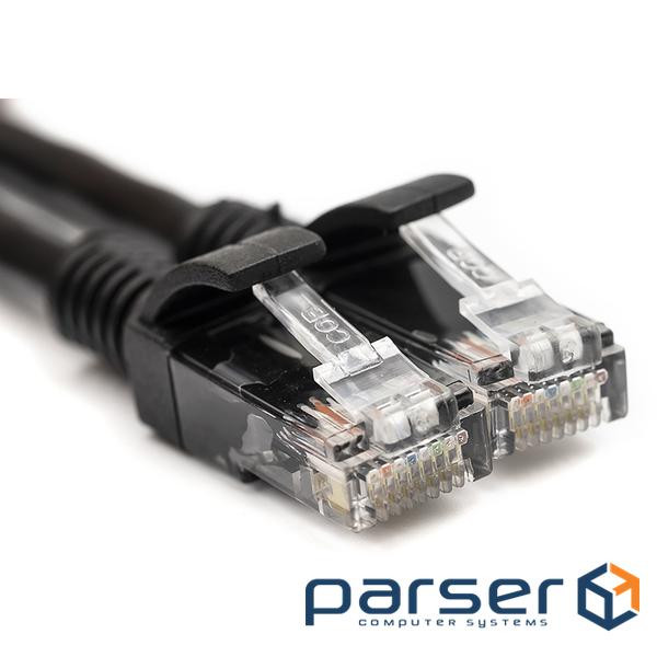 Патч корд PowerPlant Cat5E UTP 20м, черный (CA912605)