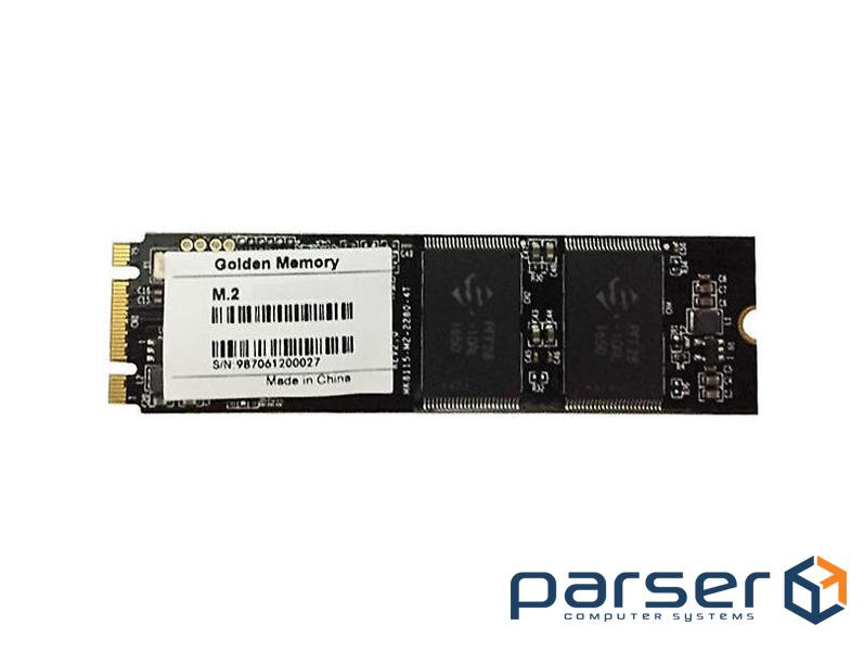 Твердотільний накопичувач M.2 1Tb, Golden Memory, SATA3, MLC, 520/460 MB/s (GM22801TB)