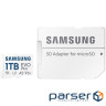 Карта пам"яті Samsung 1TB microSDXC Class UHS-I U3 V30 A2 EVO Plus + SD Adapter (MB-MC1T0SA/EU) Samsung 1TB microSDXC Class UHS-I U3 V30 A2 EVO Plus + SD Adapter (MB-MC1T0SA/EU)