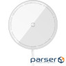 Бездротове ЗУ Baseus Simple Mini3 Magnetic Wireless Charger 15W silver (CCJJ040012)