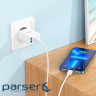 Мережевий зарядний пристрій HOCO C105A Stage dual port PD20W+QC3.0 charger set (C to (6931474782939)
