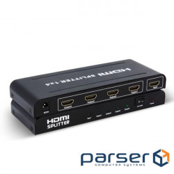 Monitor adapter Value HDMI 1x4 (Splitter), Act 1080p, black (78.01.4352-1)